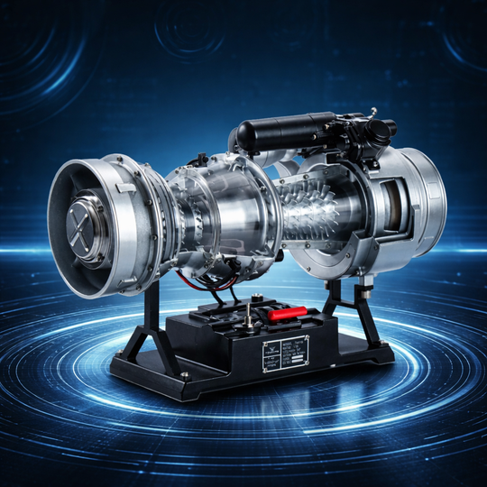 TECHING DM136 1/4 Scale Metal Turboshaft Engine Model Kit – Working Helicopter T700 Engine Replica | Full-Metal Build, Electric-Driven Simulation