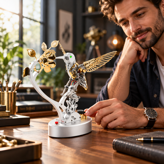 TECHING DM350 Mechanical Hummingbird Metal Model Kit – 250+PCS DIY Working Steampunk Model