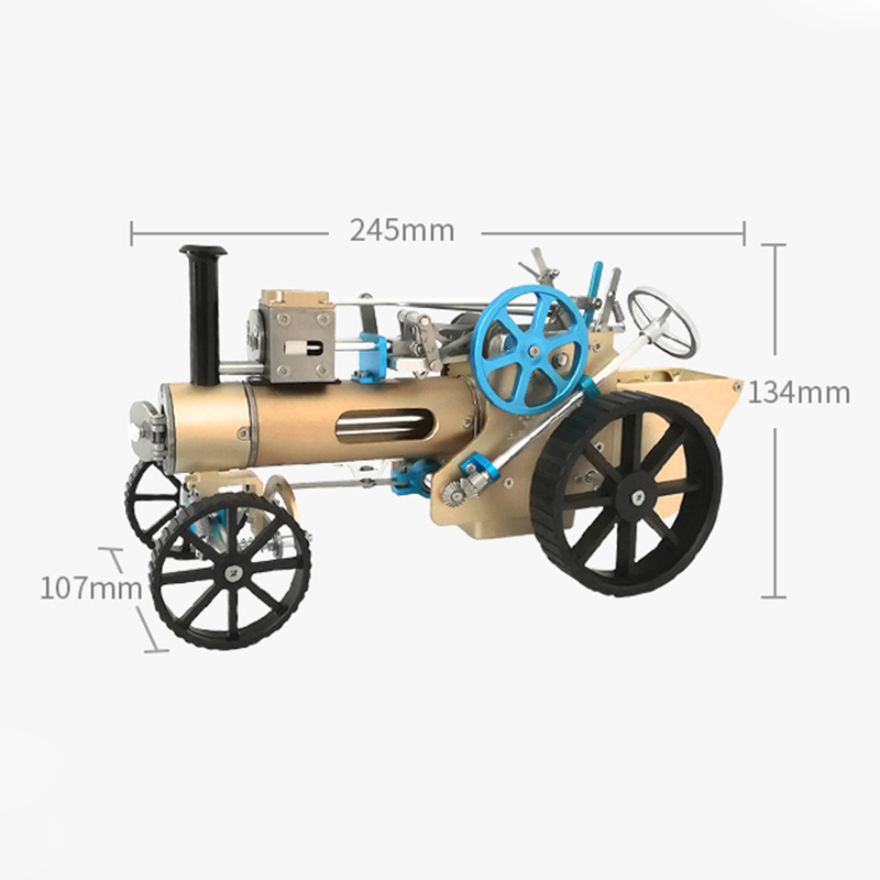 TECHING Full Metal Steam Car Engine Model Assembly Kit - High Challeng ...