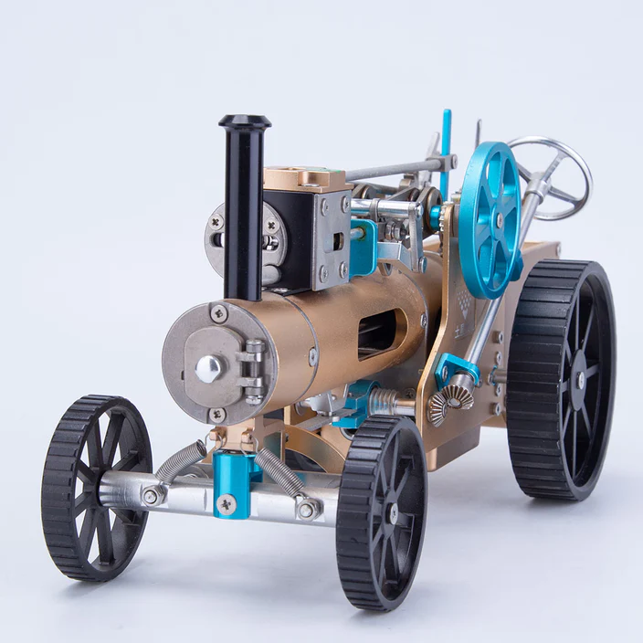 TECHING Full Metal Steam Car Engine Model Assembly Kit - High Challeng ...