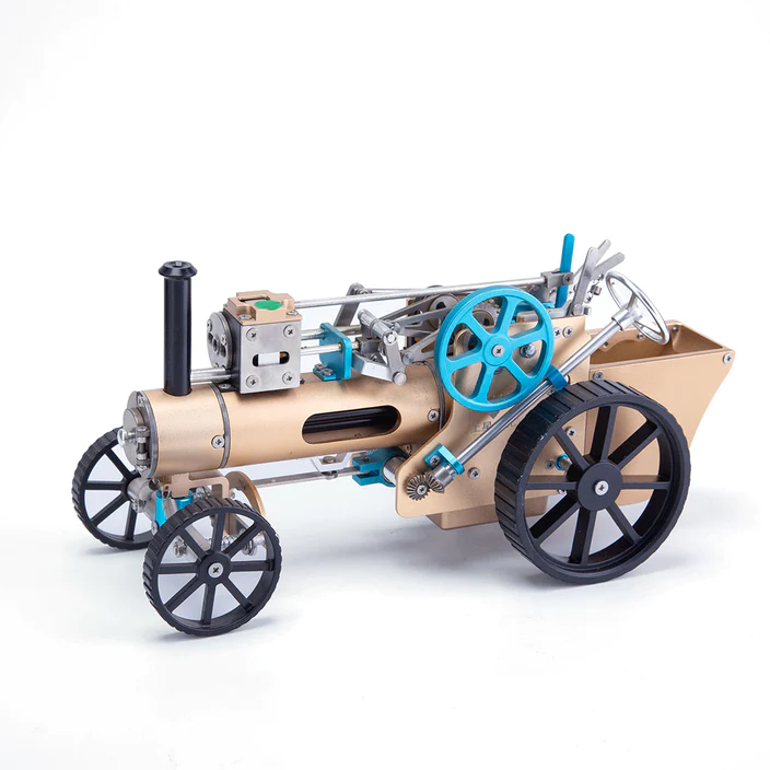 TECHING Full Metal Steam Car Engine Model Assembly Kit - High Challeng ...