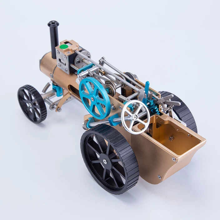 TECHING Full Metal Steam Car Engine Model Assembly Kit - High Challeng ...