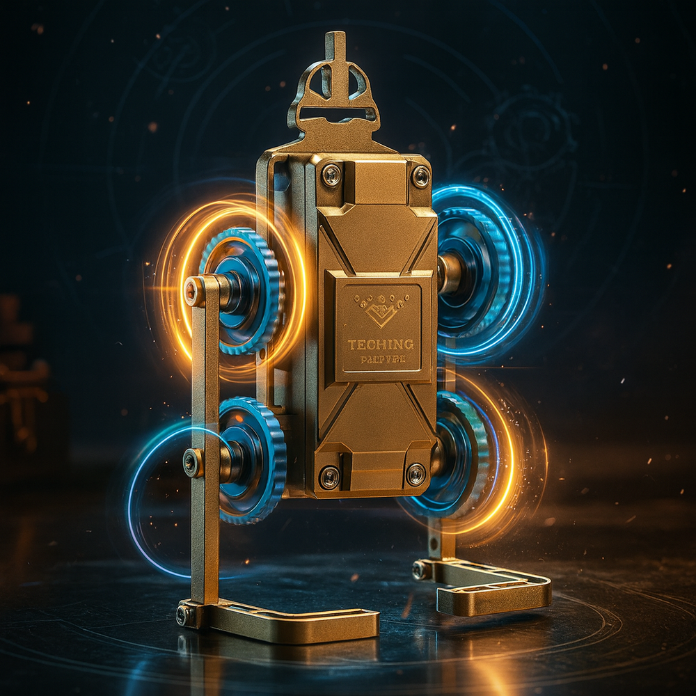 TECHING Full Metal Stirling Engine & Pedestrian Robot Engine Building Kit - DIY Model Collection & Science Toy Gift