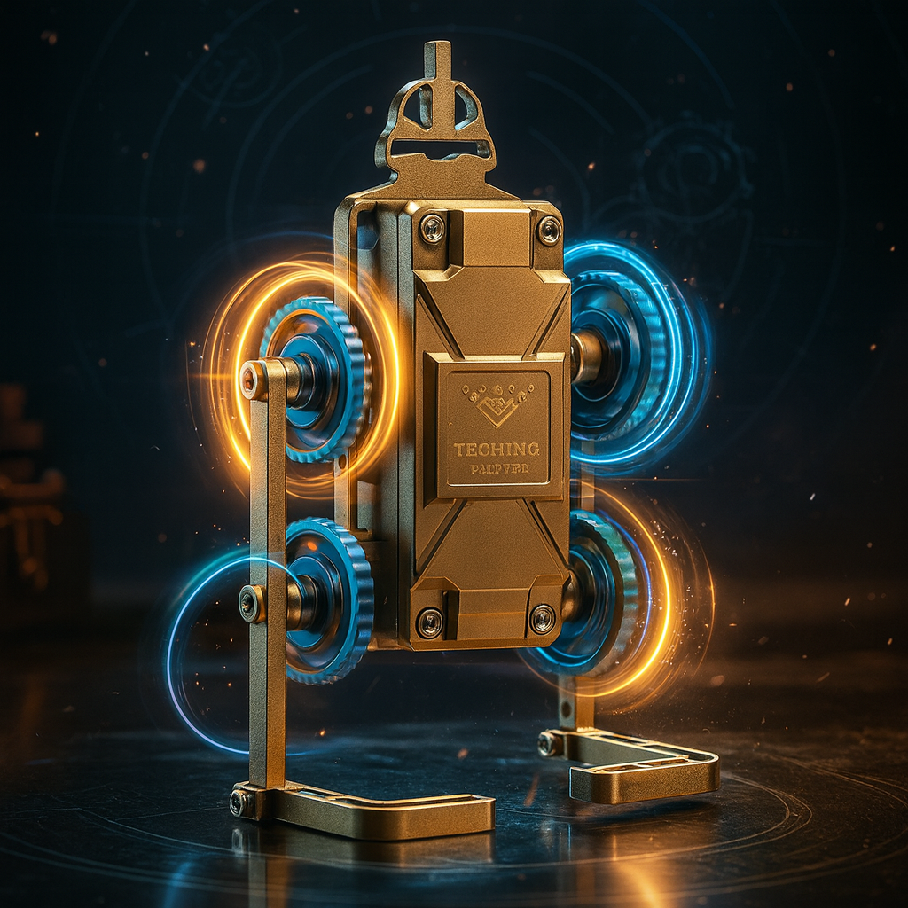 TECHING Full Metal Stirling Engine & Pedestrian Robot Engine Building ...