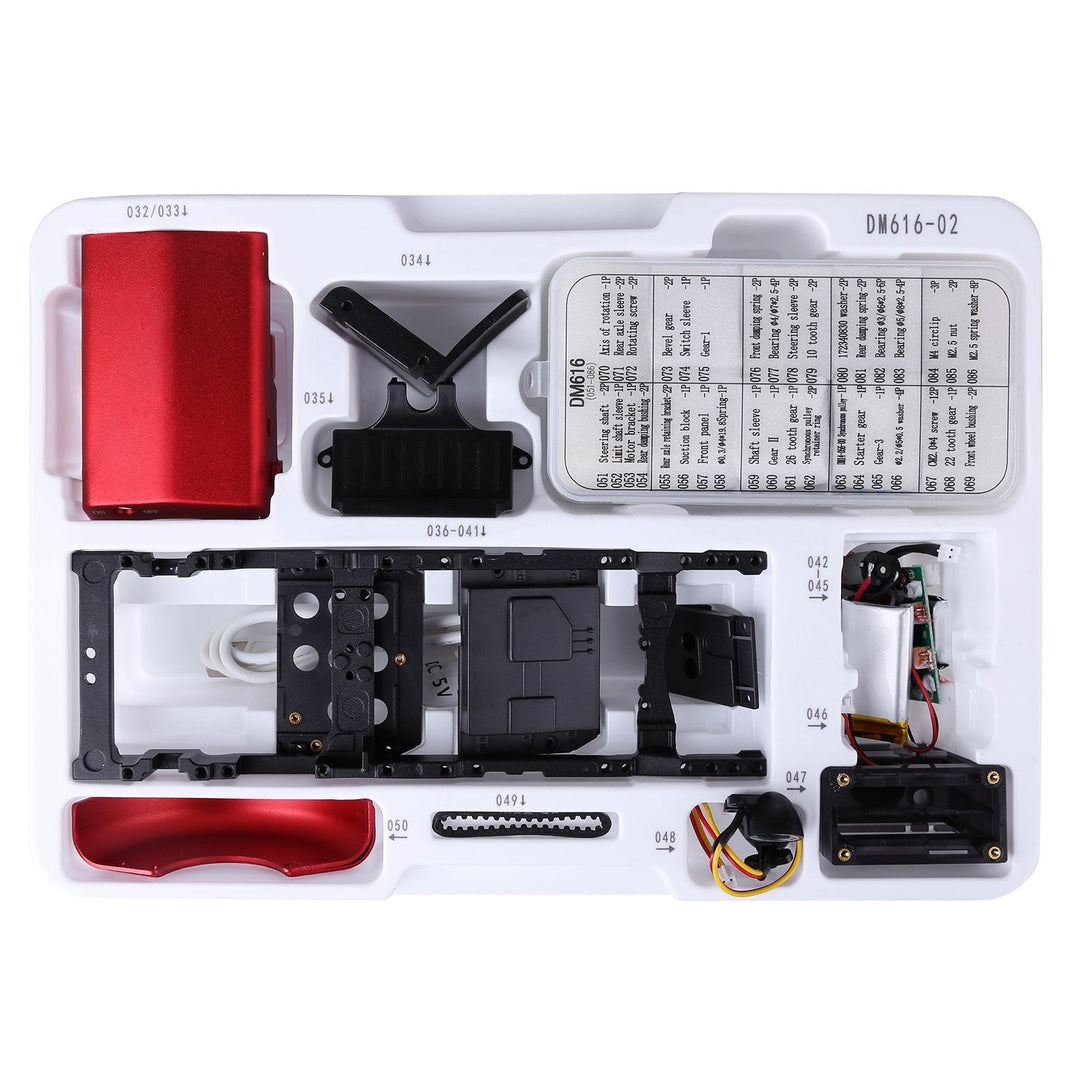 enginekitor-teching-mini-app-controlled-diy-assembly-metal-red-tractor-model-remote-control-educational-toy-gift-collection