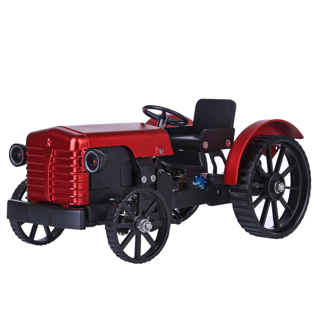 enginekitor-teching-mini-app-controlled-diy-assembly-metal-red-tractor-model-remote-control-educational-toy-gift-collection