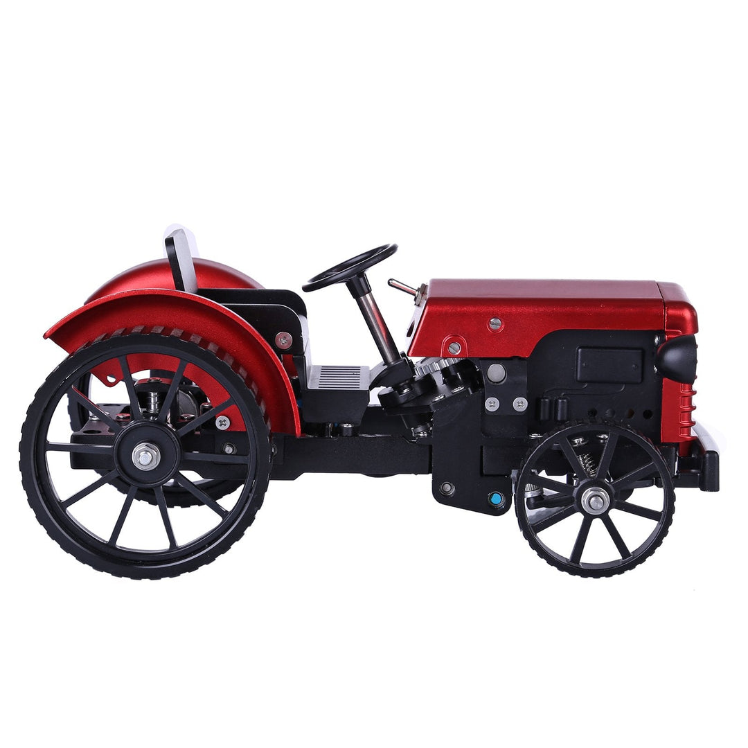 enginekitor-teching-mini-app-controlled-diy-assembly-metal-red-tractor-model-remote-control-educational-toy-gift-collection