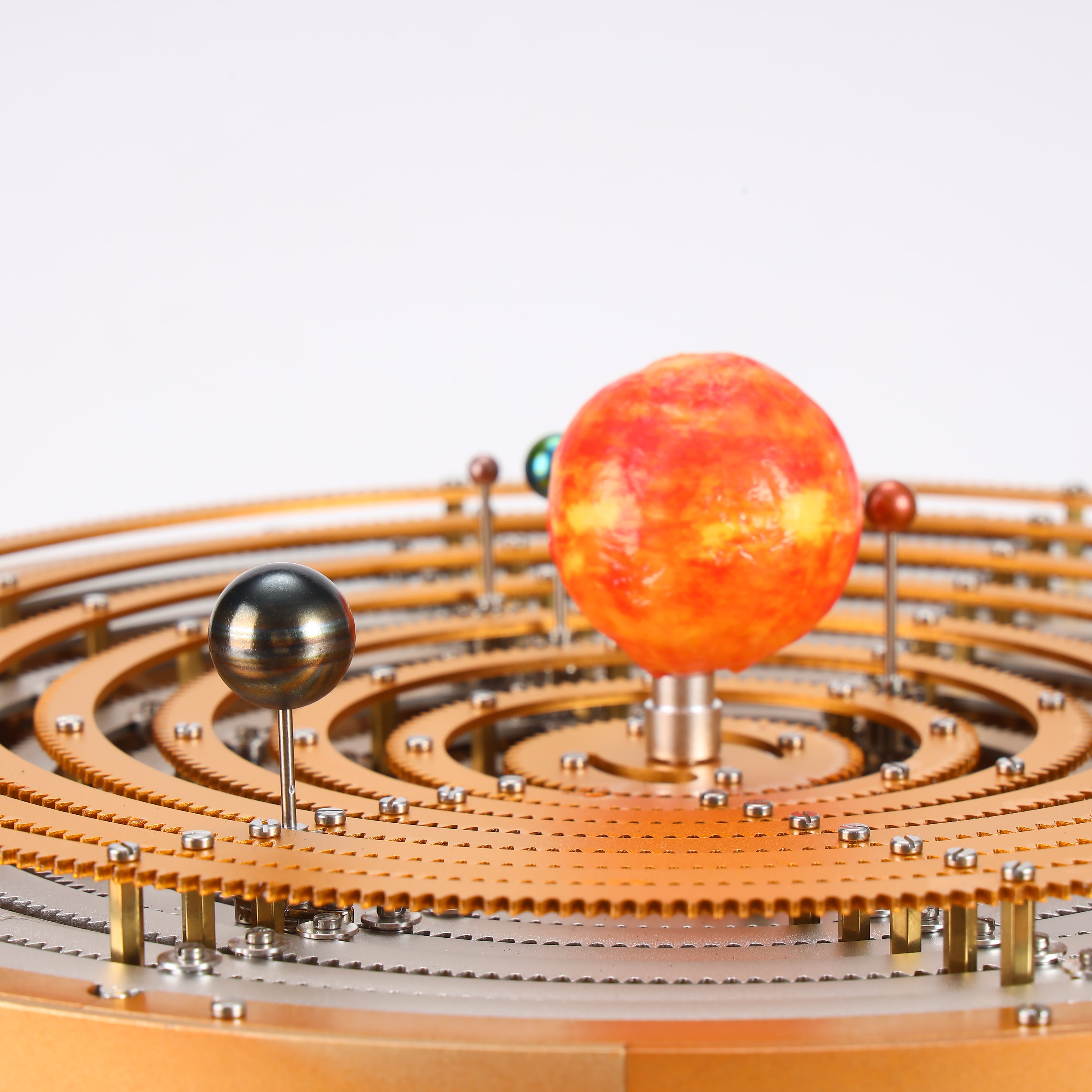 TECHING ORR-S1 All-Metal Mechanical Solar System Orrery Model with Precision Gear Drive