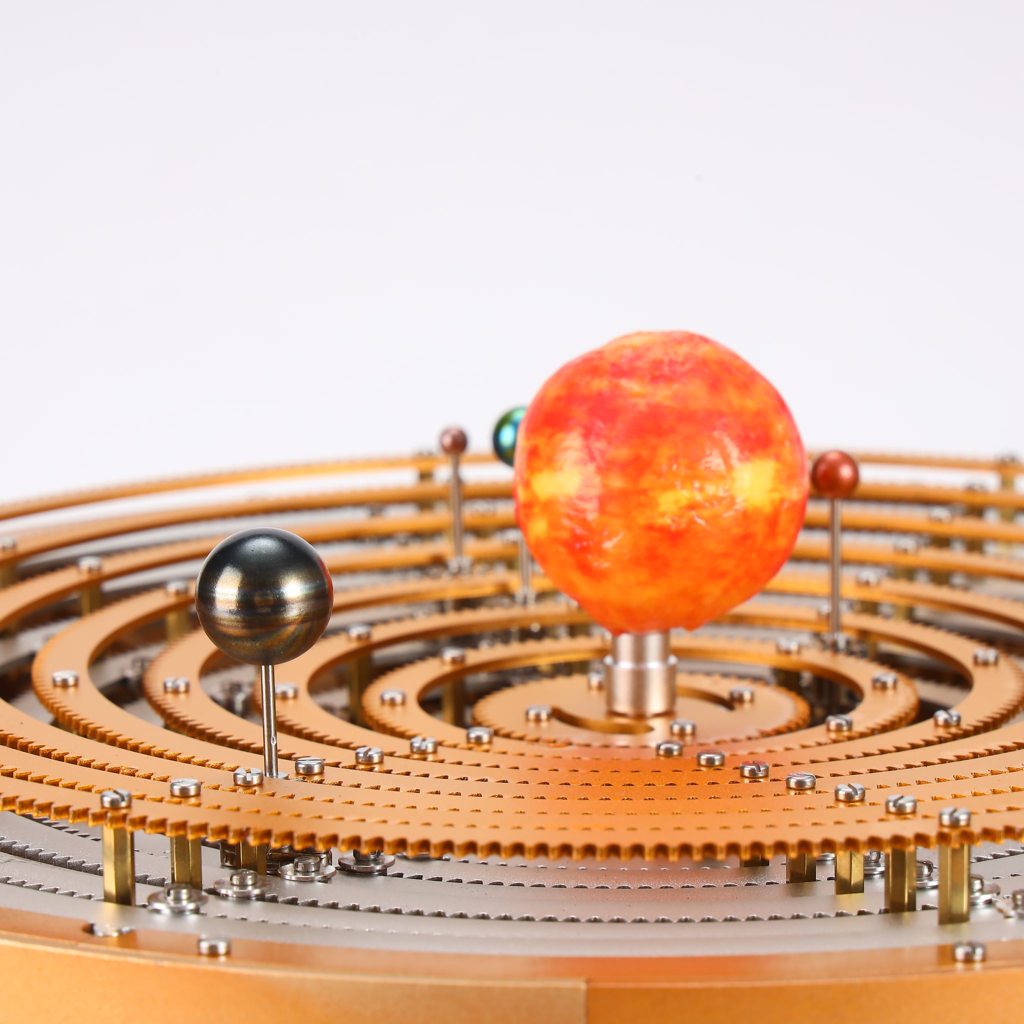 TECHING ORR-S1 All-Metal Mechanical Solar System Orrery Model with Precision Gear Drive