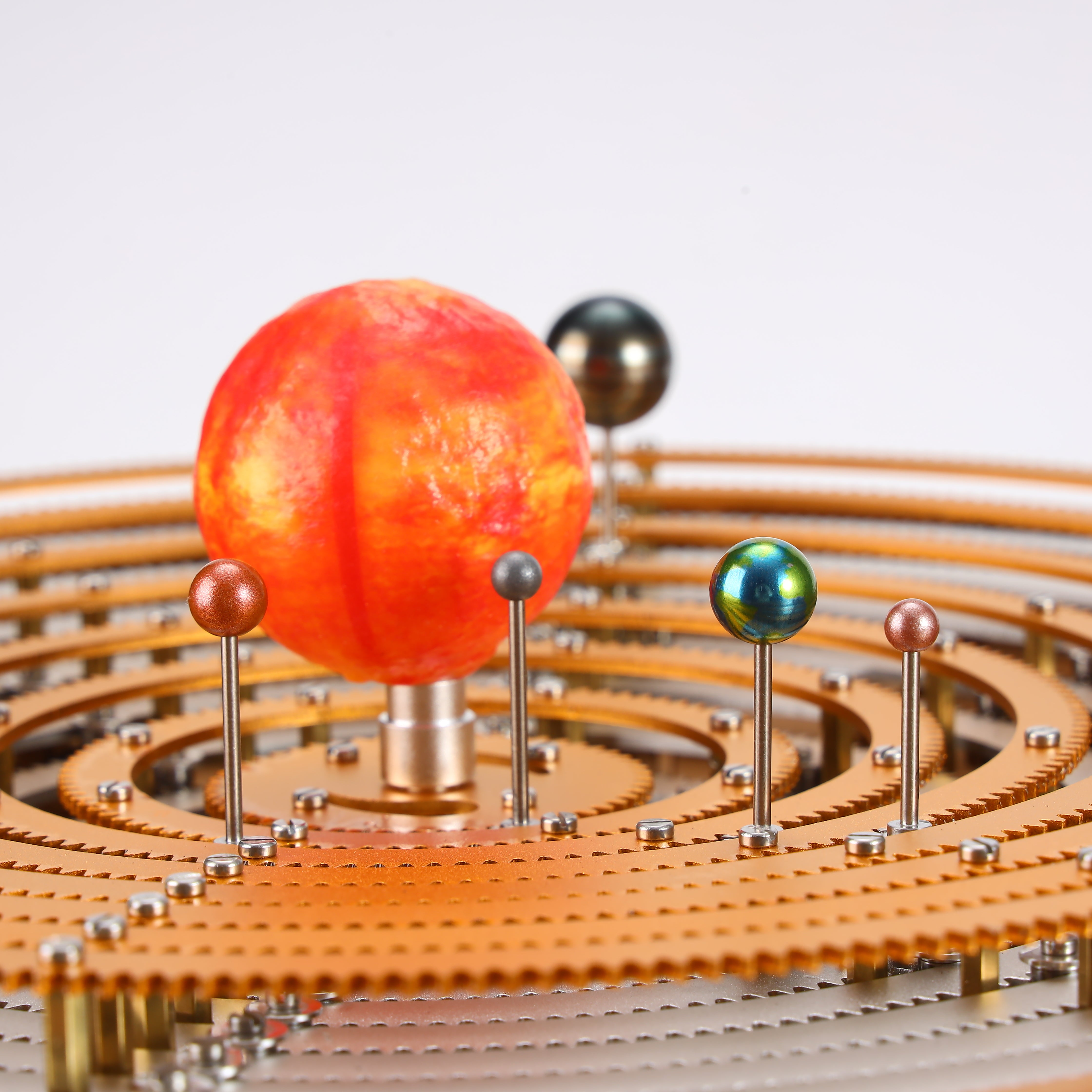 TECHING ORR-S1 All-Metal Mechanical Solar System Orrery Model with Precision Gear Drive