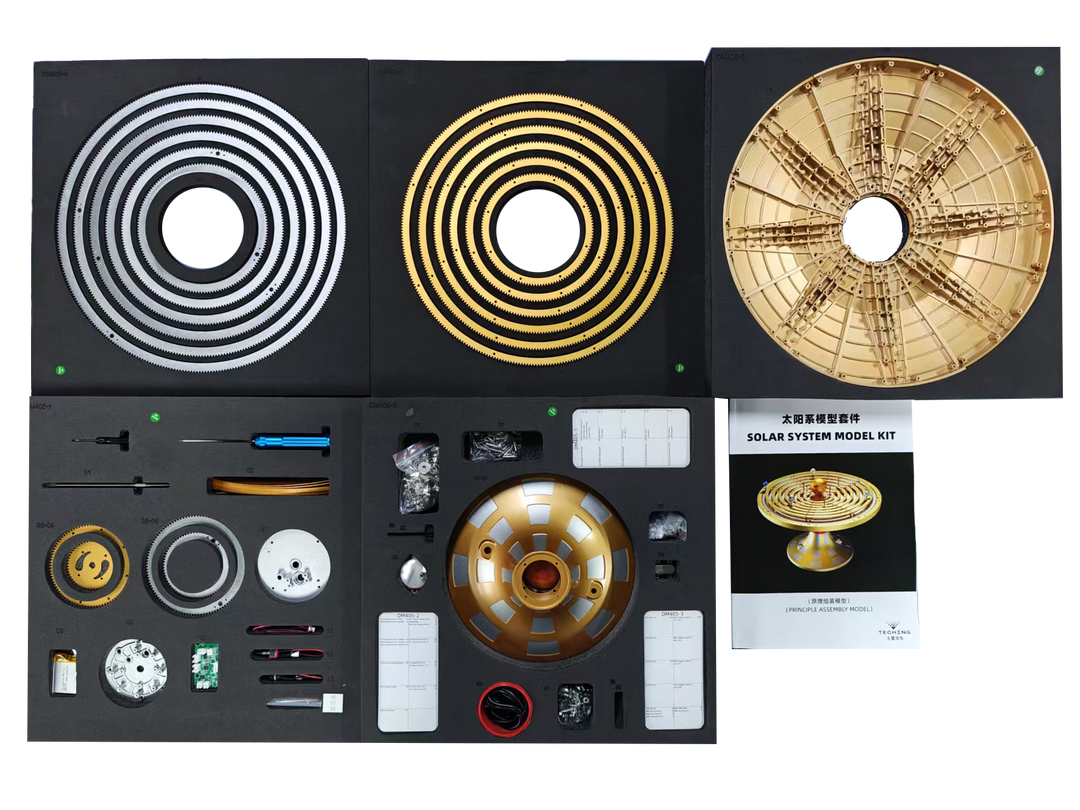 gear s1 TECHING ORR-S1 All-Metal Mechanical Solar System Orrery Model with Pre – Enginekitor