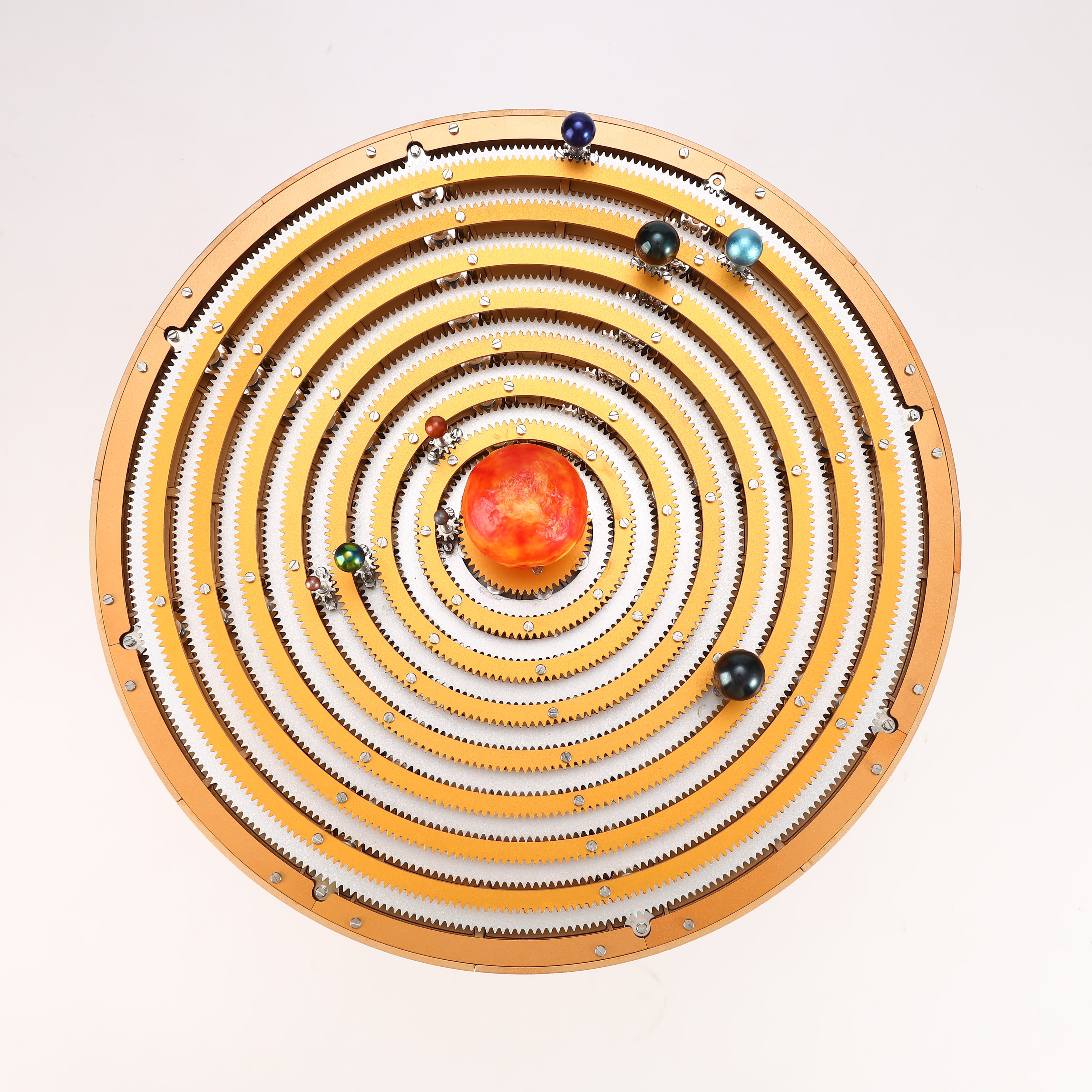TECHING ORR-S1 All-Metal Mechanical Solar System Orrery Model with Precision Gear Drive