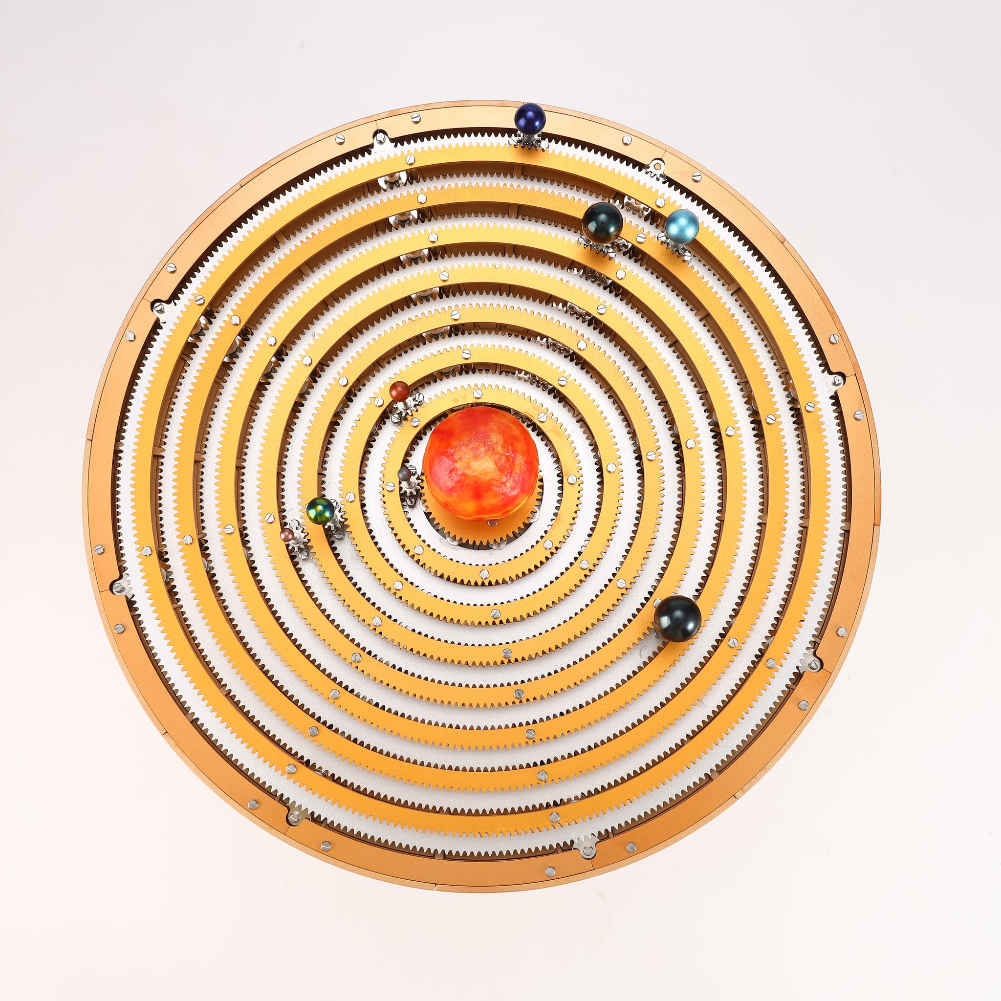 TECHING ORR-S1 All-Metal Mechanical Solar System Orrery Model with Precision Gear Drive