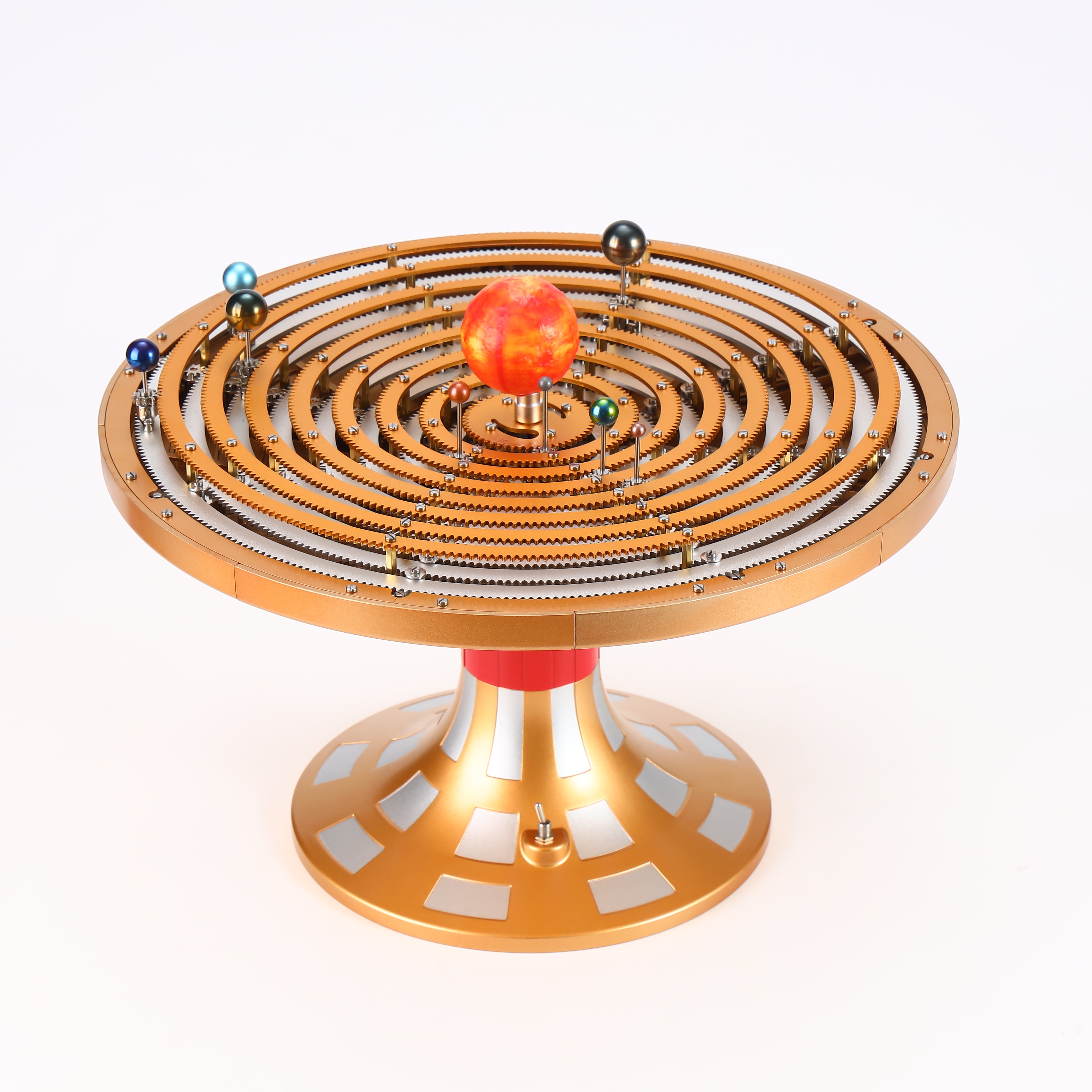 TECHING ORR-S1 All-Metal Mechanical Solar System Orrery Model with Precision Gear Drive