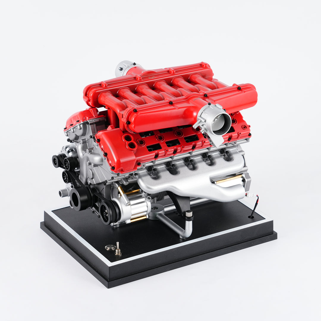 TECHING V12 Full Metal Engine Model Kit – 12-Cylinder DIY Car Engine Assembly with 800+ Precision Parts