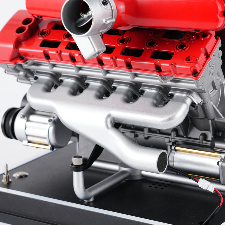 TECHING V12 Full Metal Engine Model Kit – 12-Cylinder DIY Car Engine A ...