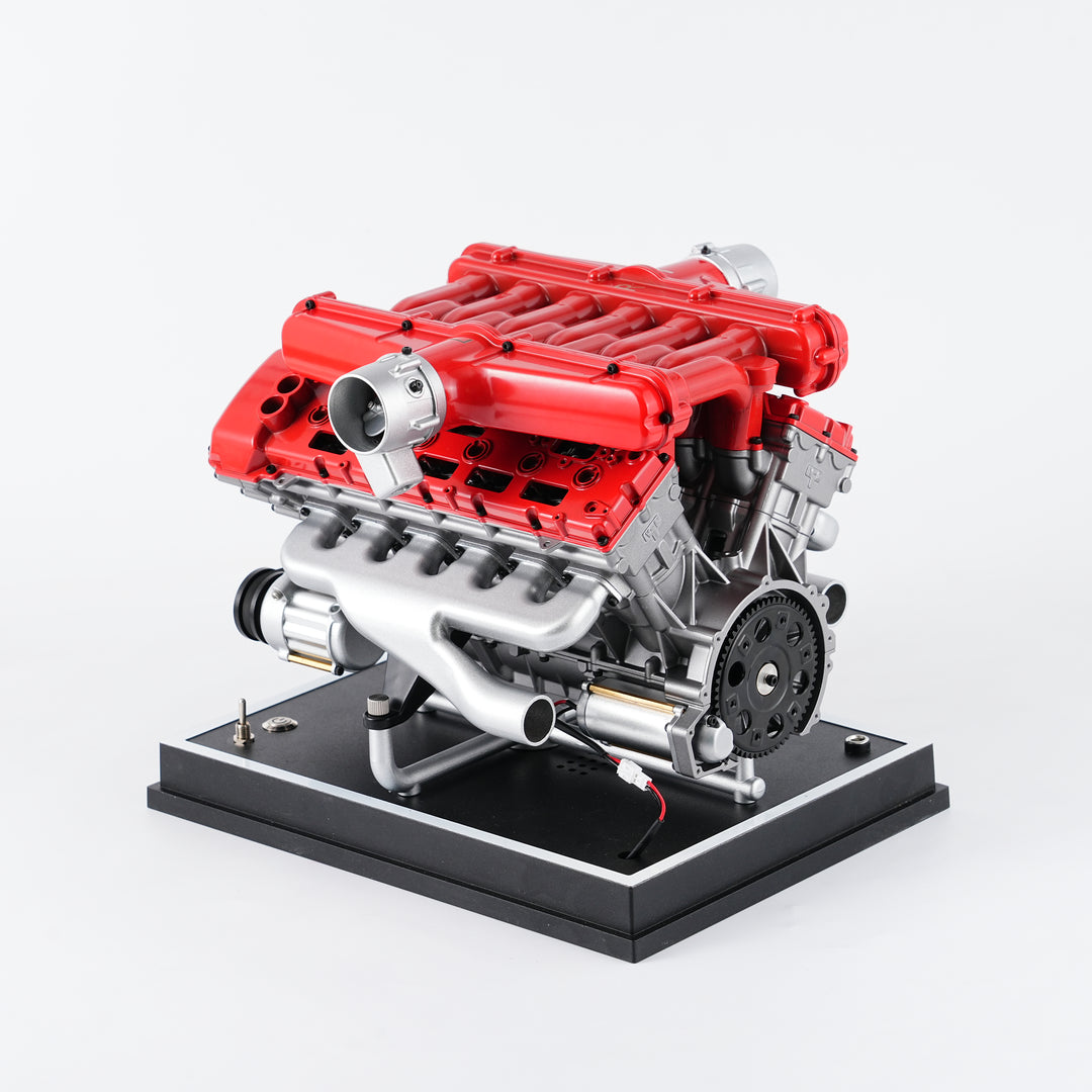 TECHING V12 Full Metal Engine Model Kit – 12-Cylinder DIY Car Engine Assembly with 800+ Precision Parts