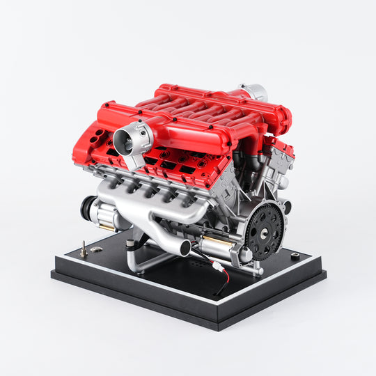 TECHING V12 Full Metal Engine Model Kit – 12-Cylinder DIY Car Engine Assembly with 800+ Precision Parts