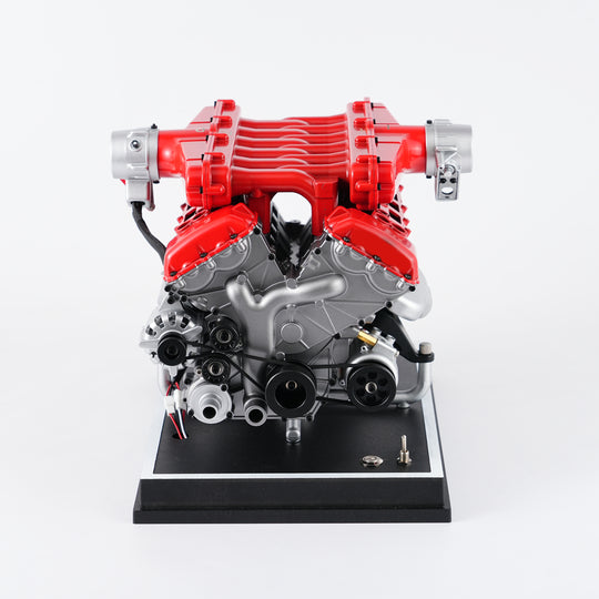 TECHING V12 Full Metal Engine Model Kit – 12-Cylinder DIY Car Engine Assembly with 800+ Precision Parts
