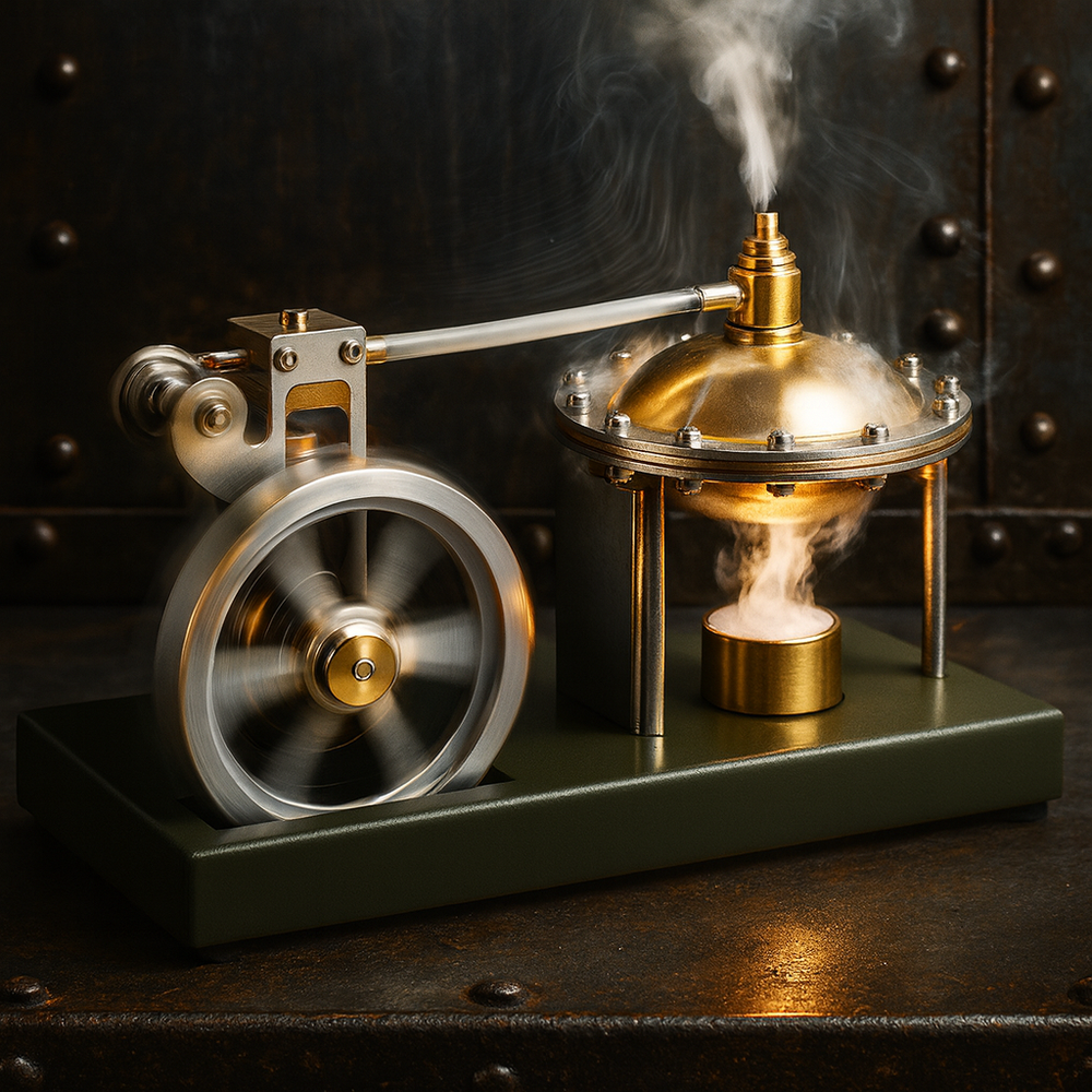 ENGINEKITOR TM Steam Engine Model Kit – STEM Educational Mechanical Engine for Learning