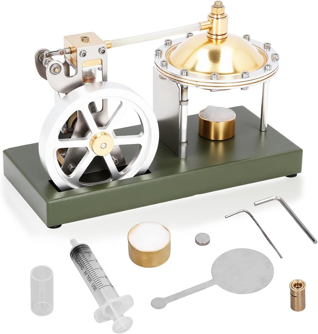 Maqueta de motor de vapor TM: motor mecánico educativo STEM para el aprendizaje
