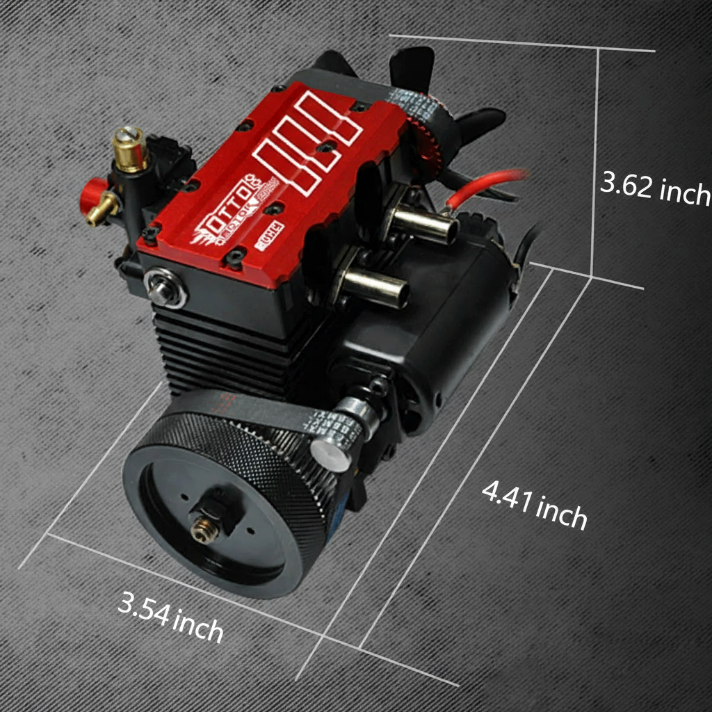 TOYAN 7cc SOHC Inline Twin-Cylinder 4-Stroke Nitro & Methanol Engine Model Kit -FS-L200AC-OT