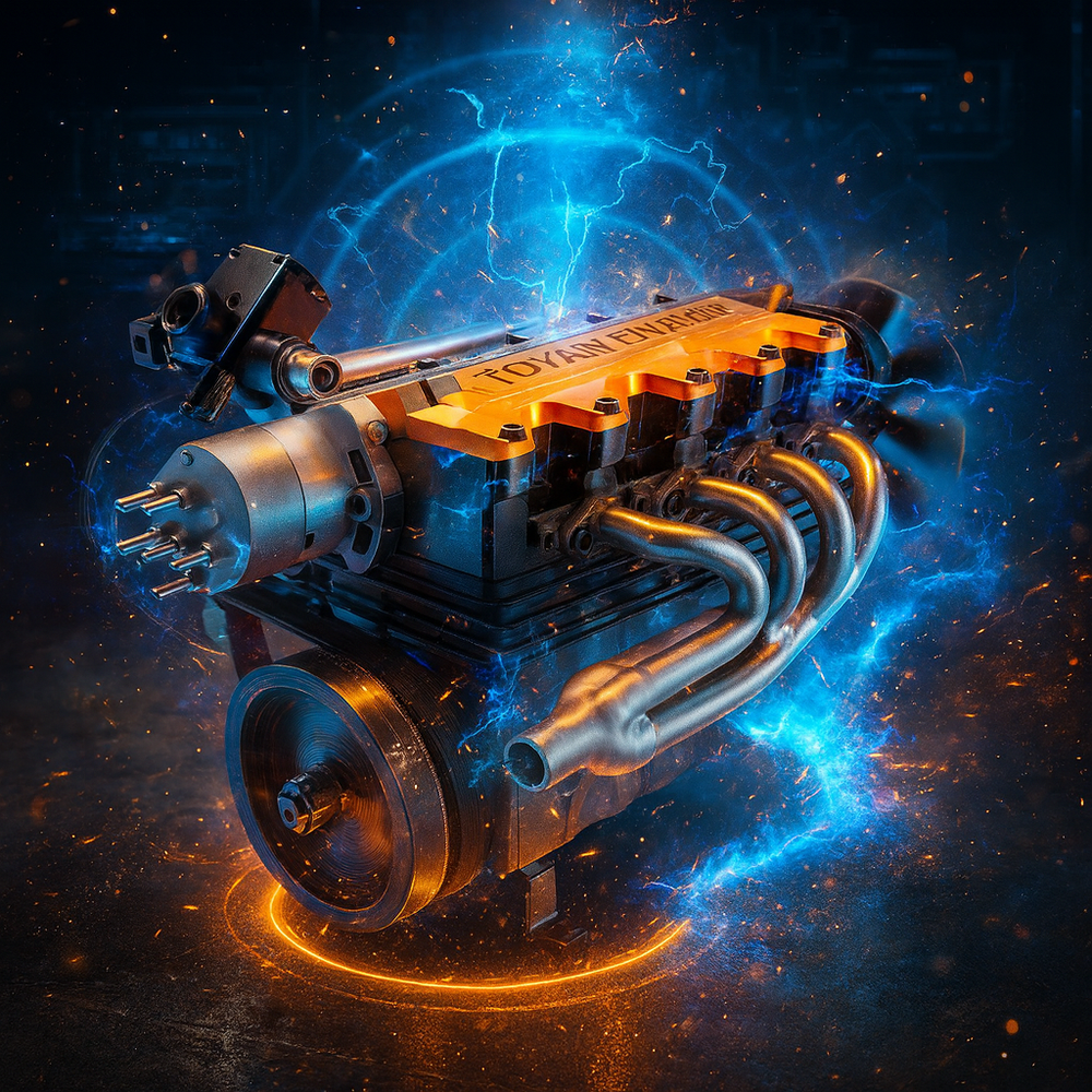 Moteur à essence TOYAN FS-L400BGC 14 cc, 4 cylindres en ligne, 4 temps, OHC, refroidi par eau