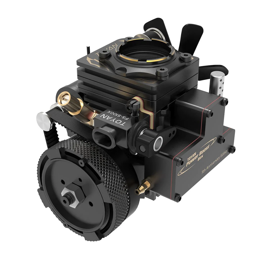 toyan power boost box TOYAN Premium Commemorative Edition FS-S100AT 4-stroke Gasoline/Nitro Engine Model
