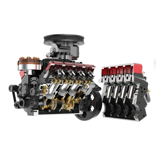 TOYAN V8 Engine FS-V800WGPC 28cc OHV Gasoline Engine V8 Engine Model Kit - Build Your Own Engine