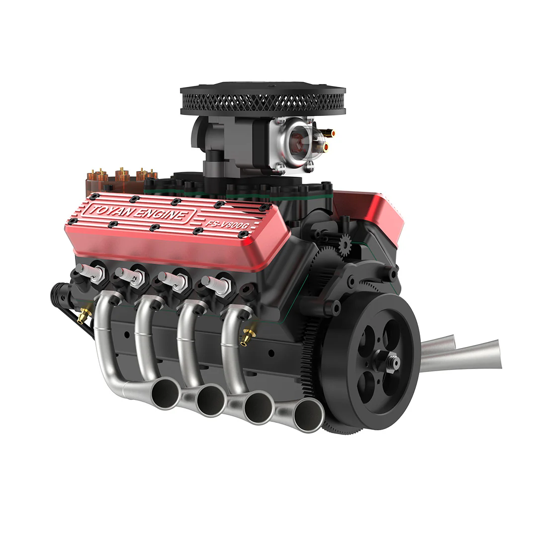 TOYAN V8 Engine FS-V800WGPC 28cc OHV Gasoline Engine V8 Engine Model Kit - Build Your Own Engine