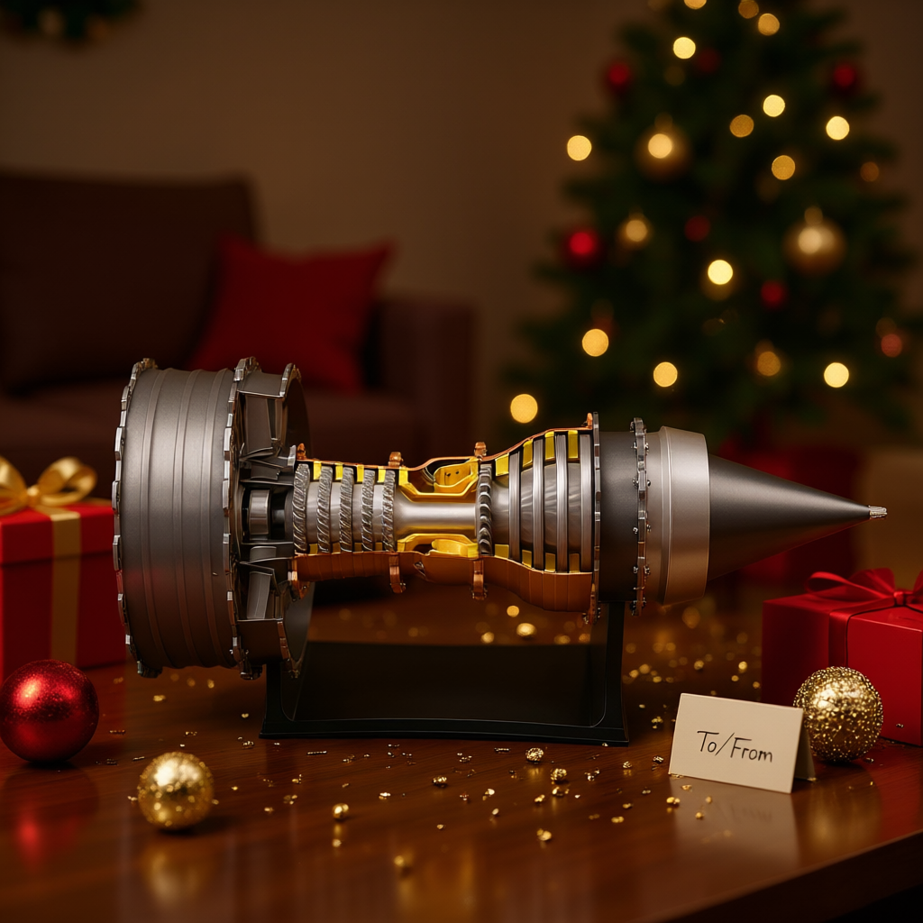 ENGINEKITOR TR900 Large Colorful Turbofan Engine Model Kit with Adjustable Speed And Lighting Turbofan Engine Model(47cm/18.5Inch)