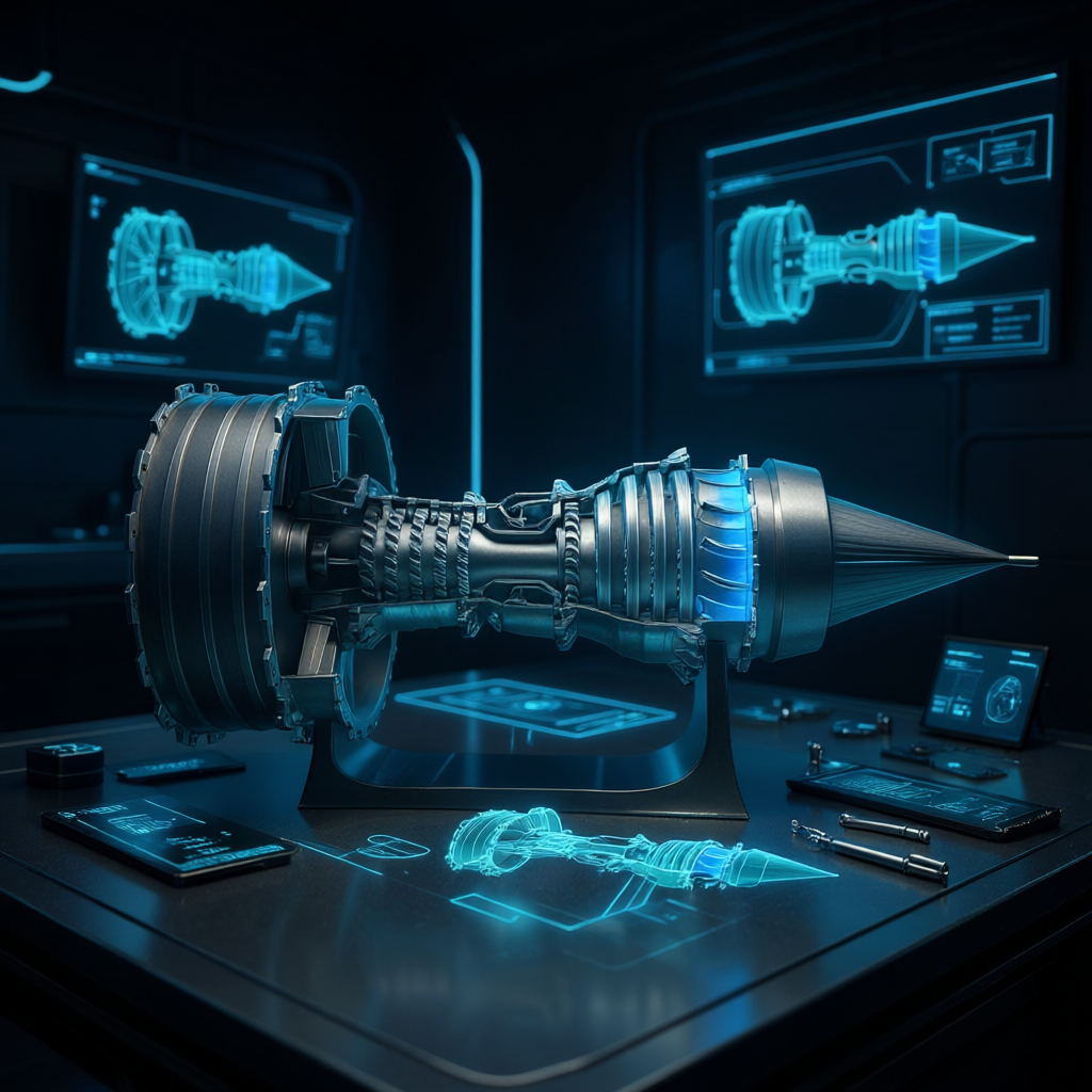 ENGINEKITOR TR900 Large Turbofan Engine Model Kit with Adjustable Speed And Lighting Turbofan Engine Model(47cm/18.5Inch)