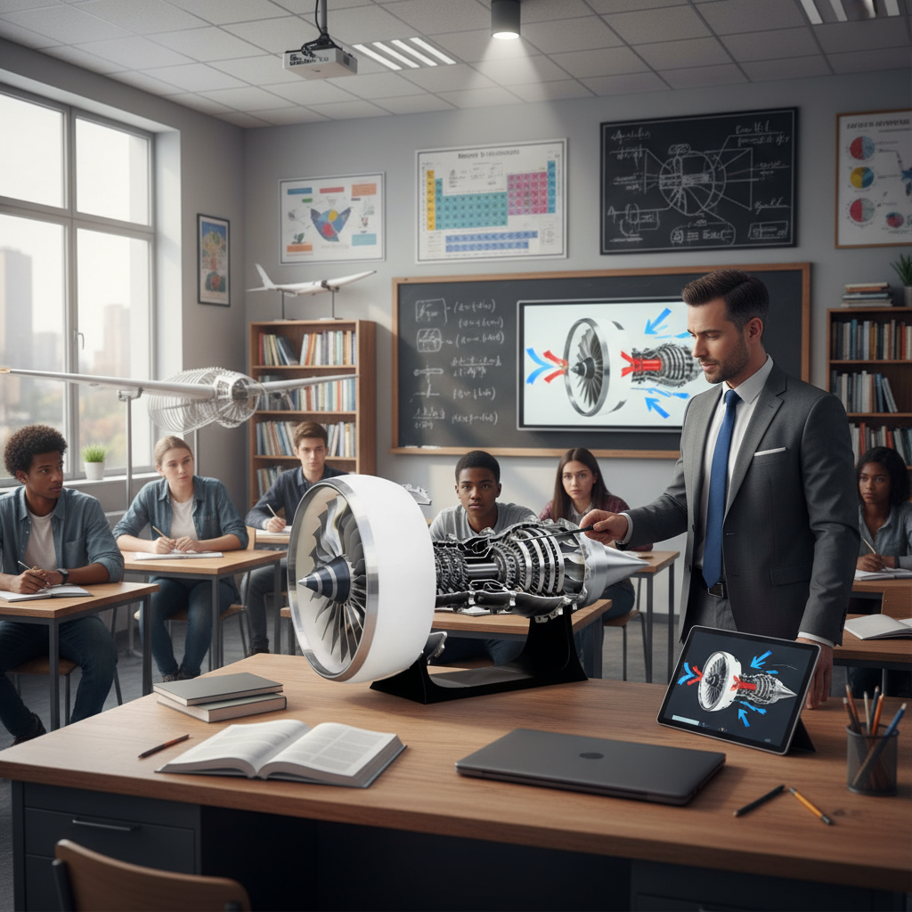 ENGINEKITOR TR900 Large White-Cased Turbofan Engine Model Kit with Adj ...