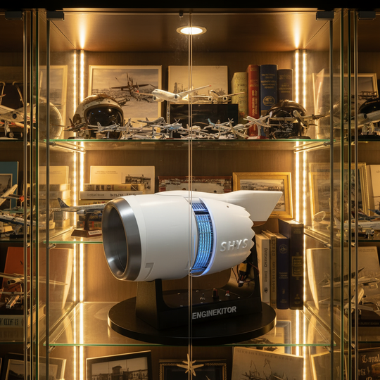 ENGINEKITOR TR900 Reverse Thrust Turbofan Engine Model Kit - Aviation Simulation Engine Model Brushless Motor Engine Model Kit