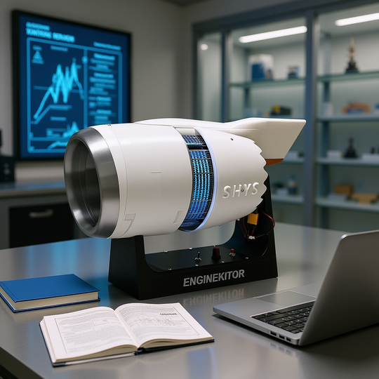 ENGINEKITOR TR900 Reverse Thrust Turbofan Engine Model Kit - Aviation Simulation Engine Model Brushless Motor Engine Model Kit