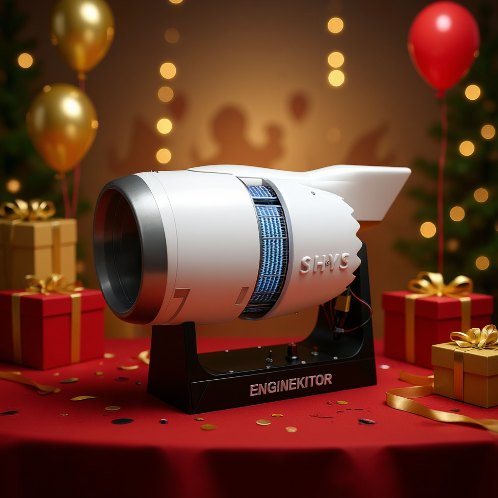 ENGINEKITOR TR900 Reverse Thrust Turbofan Engine Model Kit - Aviation Simulation Engine Model Brushless Motor Engine Model Kit