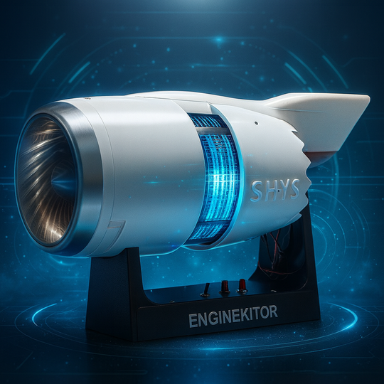 ENGINEKITOR TR900 Reverse Thrust Turbofan Engine Model Kit - Aviation Simulation Engine Model Brushless Motor Engine Model Kit