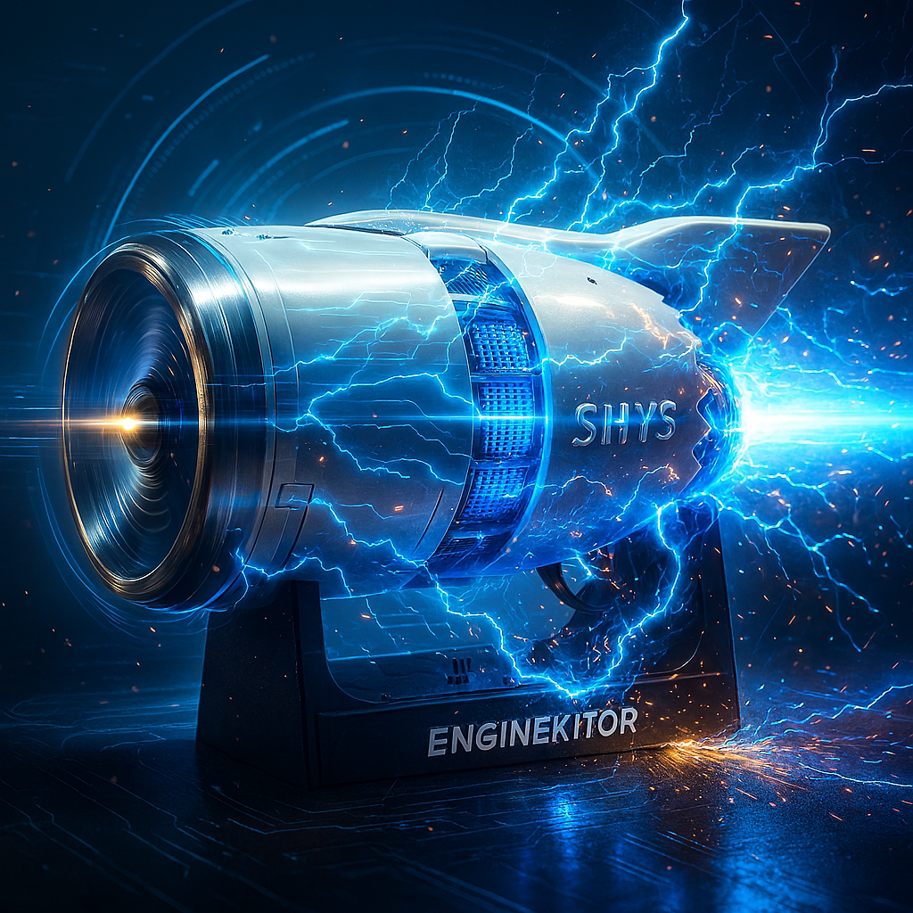 ENGINEKITOR TR900 Reverse Thrust Turbofan Engine Model Kit - Aviation Simulation Engine Model Brushless Motor Engine Model Kit