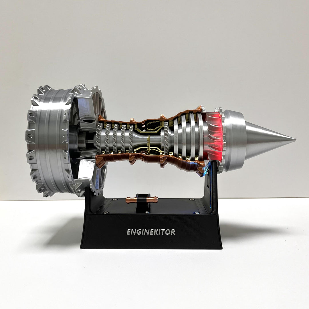 ENGINEKITOR TR900 Turbofan Engine Model Kit Magnetic Base Twin Light A ...