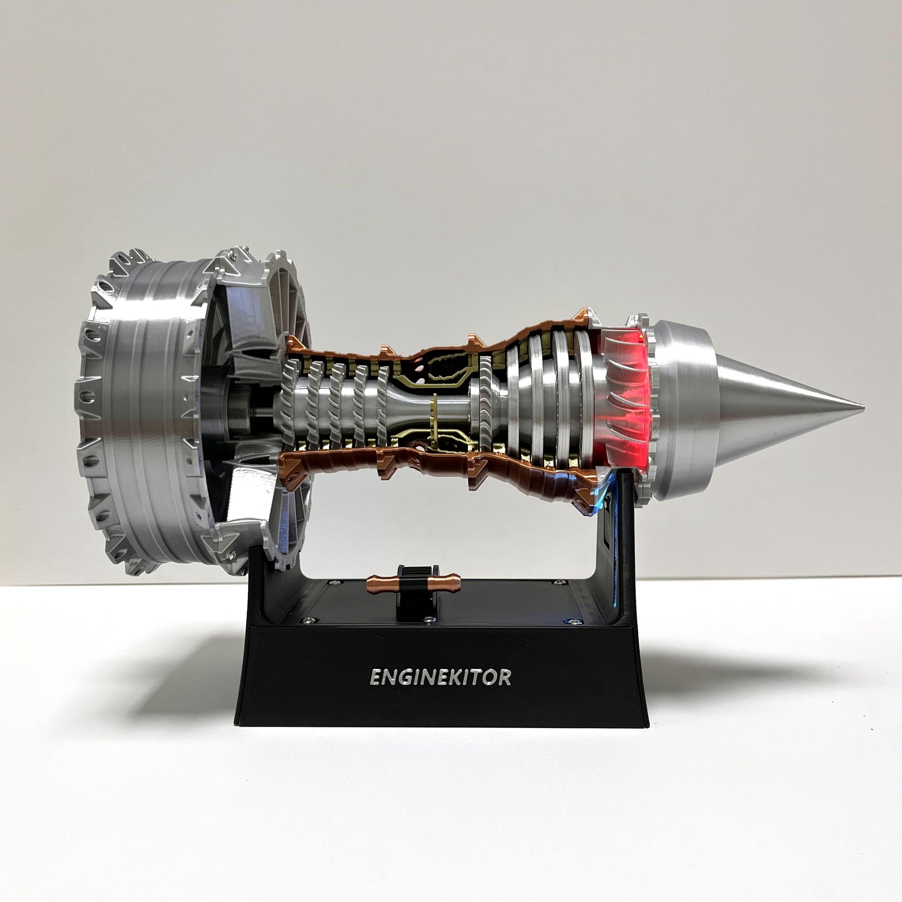 ENGINEKITOR TR900 Turbofan Engine Model Kit Magnetic Base Twin Light A ...