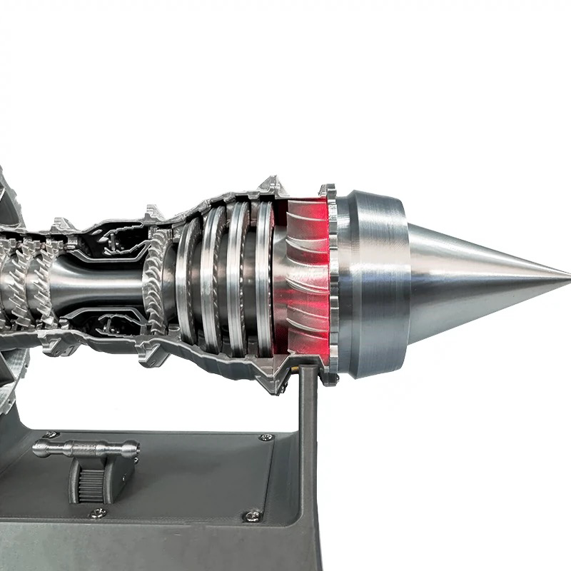 ENGINEKITOR TR900 Turbofan Engine Model Kit White Case Pusher Turbofan ...