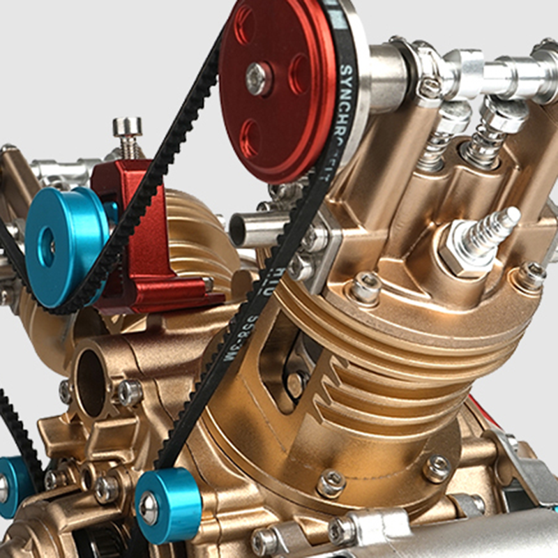 TECHING V2 Engine Assembly Kit Full Metal VTwin Double-Cylinder Engine ...