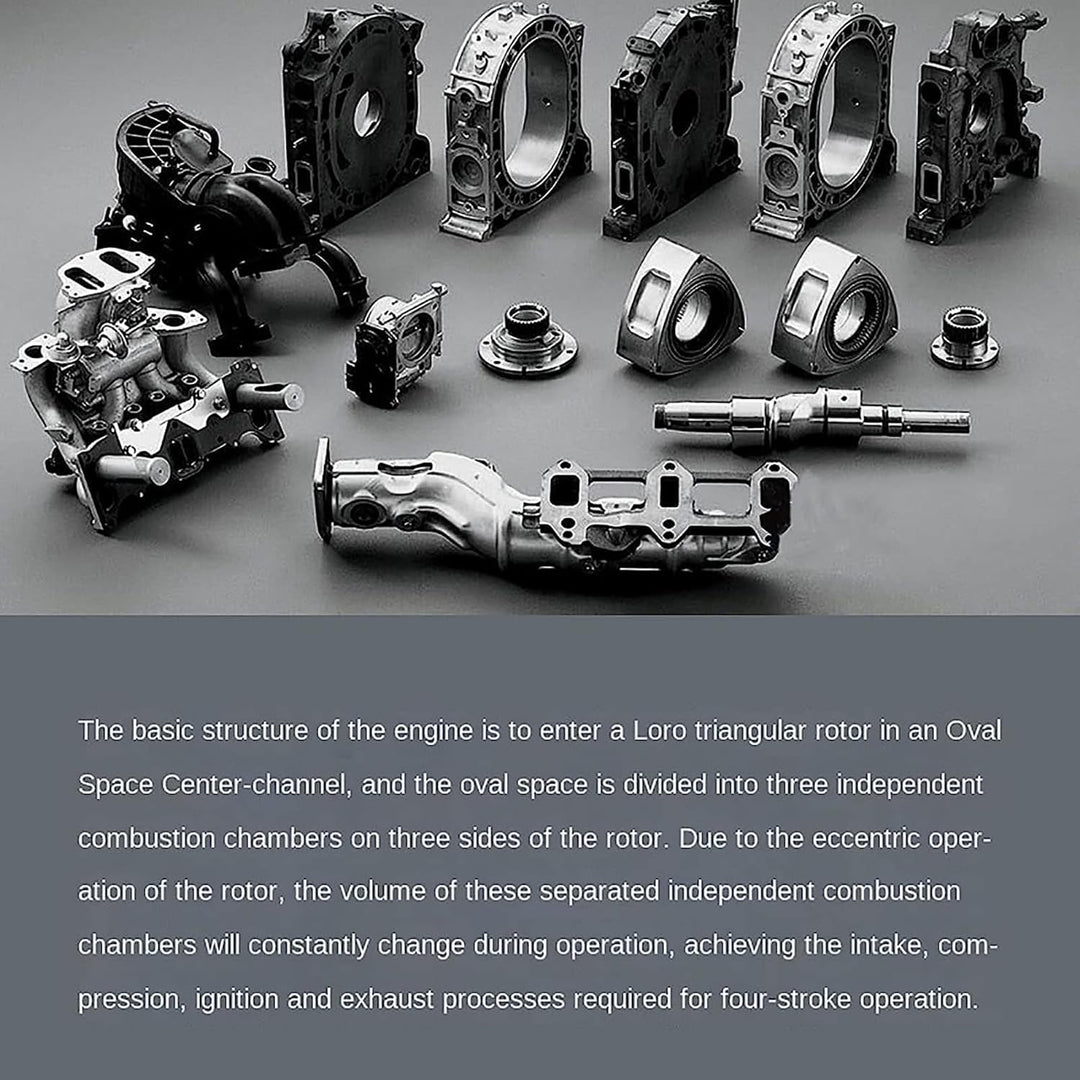 ENGINEKITOR Wankel Engine Model Metal Rotary Engine Kit for Tech Enthu ...