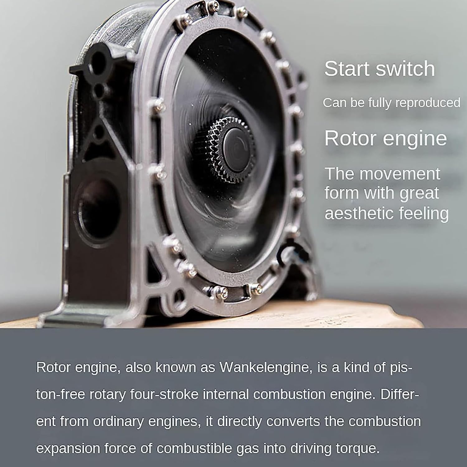 Working Rotary Engine Model Kit ENGINEKITOR Wankel Engine Model Metal Rotary Engine Kit for Tech Enthu ...