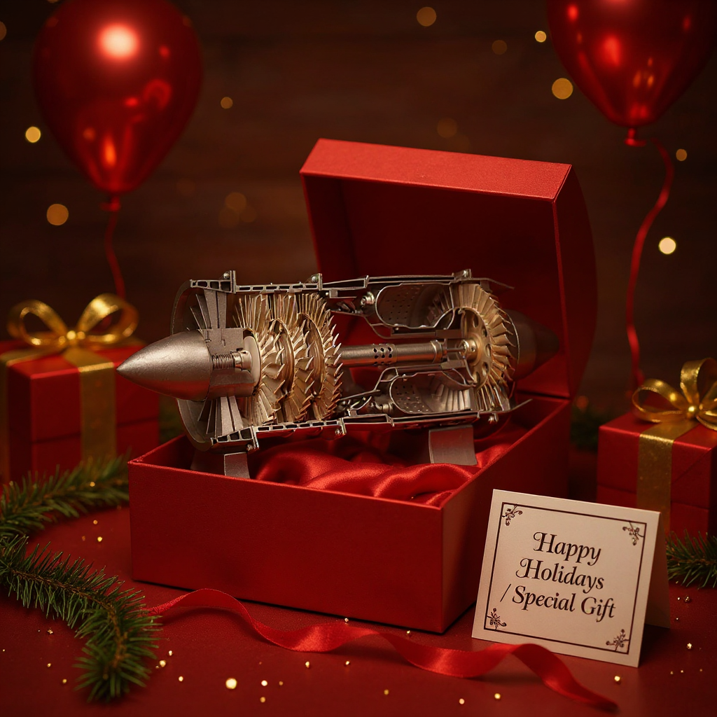 ENGINEKITOR WP-85 100 Pieces 1/3 Scale Working DIY Turbojet Engine Kit - Build Your Own  Aircraft Engine Model
