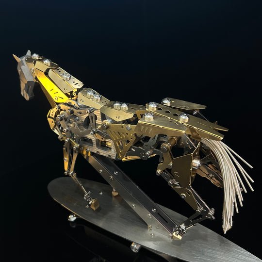 ENGINEKITOR Mechanical Running Horse 3D Metal Model Kit – Kinetic Motion Engineering Model