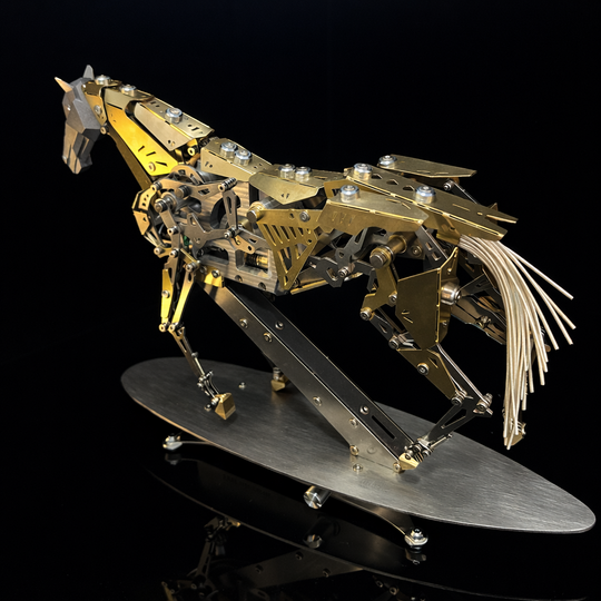 ENGINEKITOR Mechanical Running Horse 3D Metal Model Kit – Kinetic Motion Engineering Model