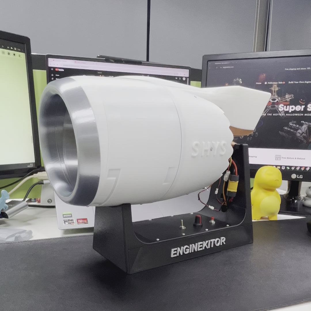 ENGINEKITOR TR900 Reverse Thrust Turbofan Engine Model Kit - Aviation Simulation Engine Model Brushless Motor Engine Model Kit