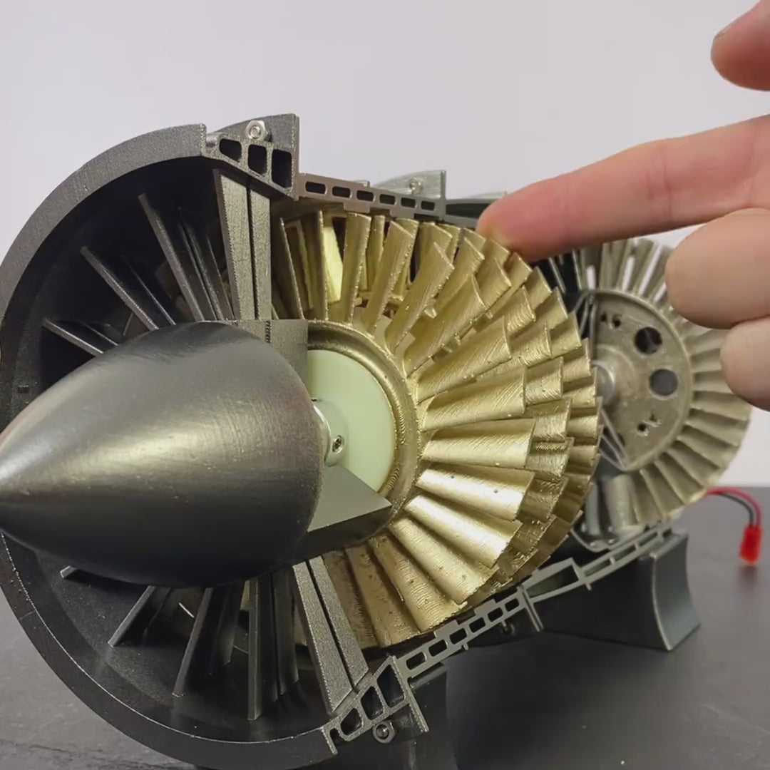 ENGINEKITOR WP-85 100 Pieces 1/3 Scale Working DIY Turbojet Engine Kit - Build Your Own  Aircraft Engine Model