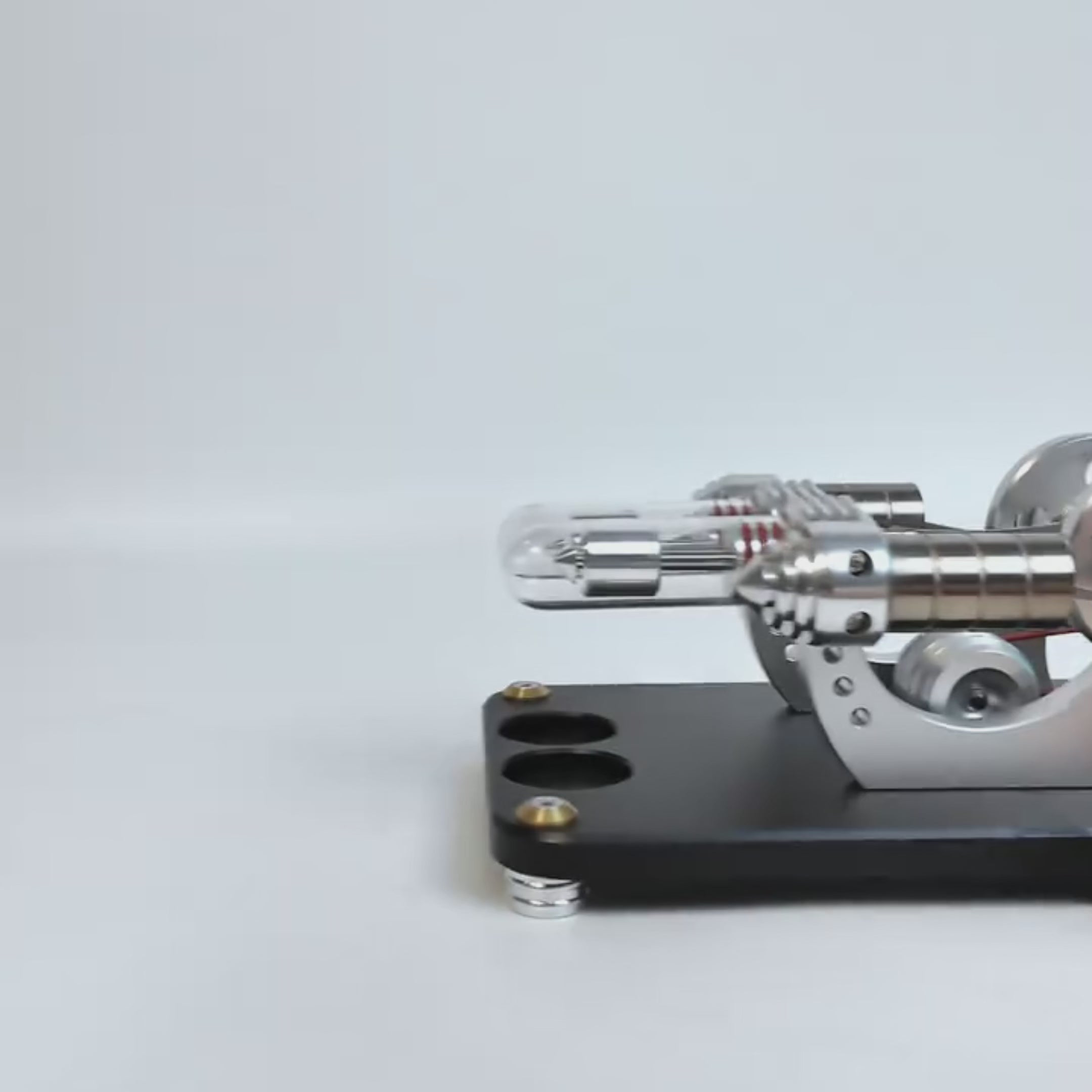 Moteur Stirling à deux cylindres M16-22-D, modèle de moteur Stirling haute température pour les passionnés de sciences et d'éducation